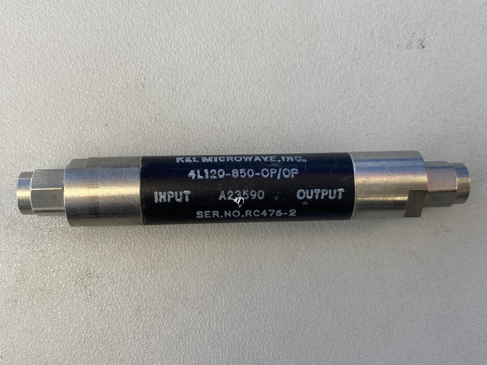 Low Pass Filter 815 MHz 0.3dB Loss 4L120-850-OP/OP