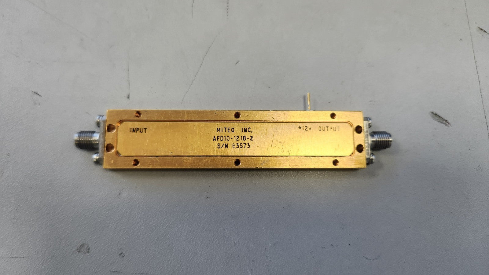 MITEQ RF Amplifier 6.5-18GHz 40dB AFD10-1218