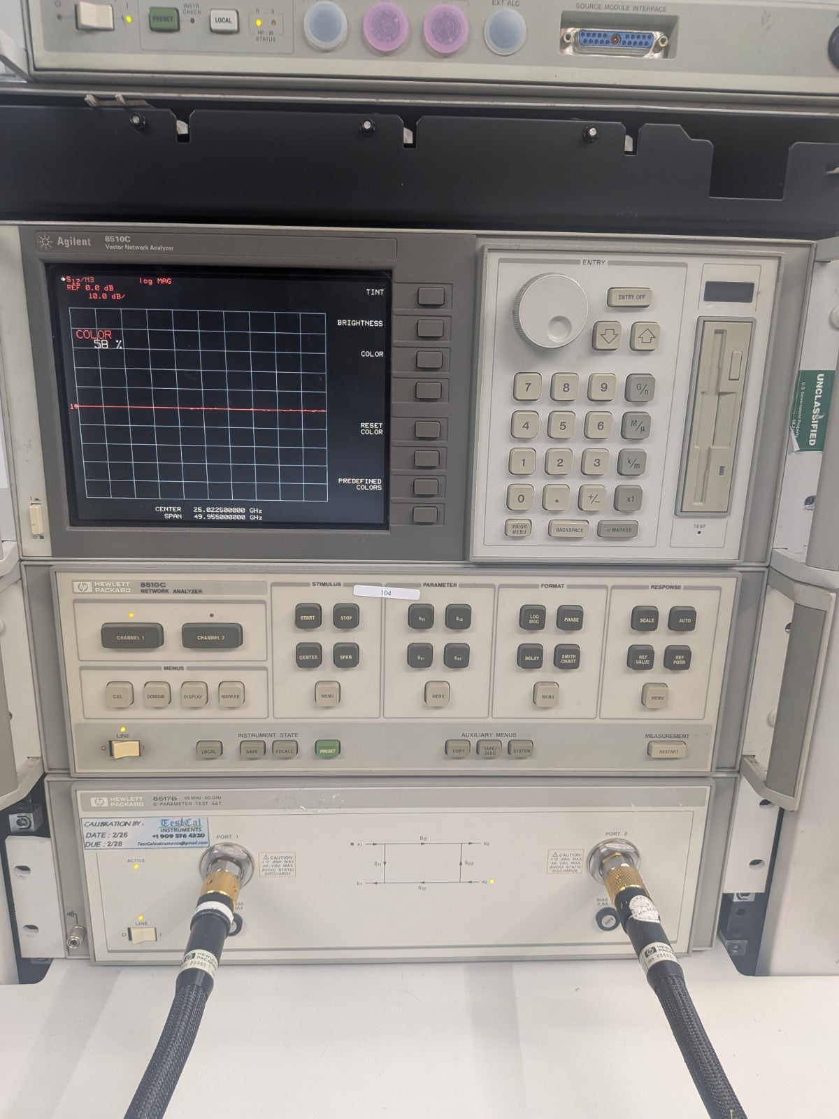 HP Agilent 8510C Network Analyzer LCD