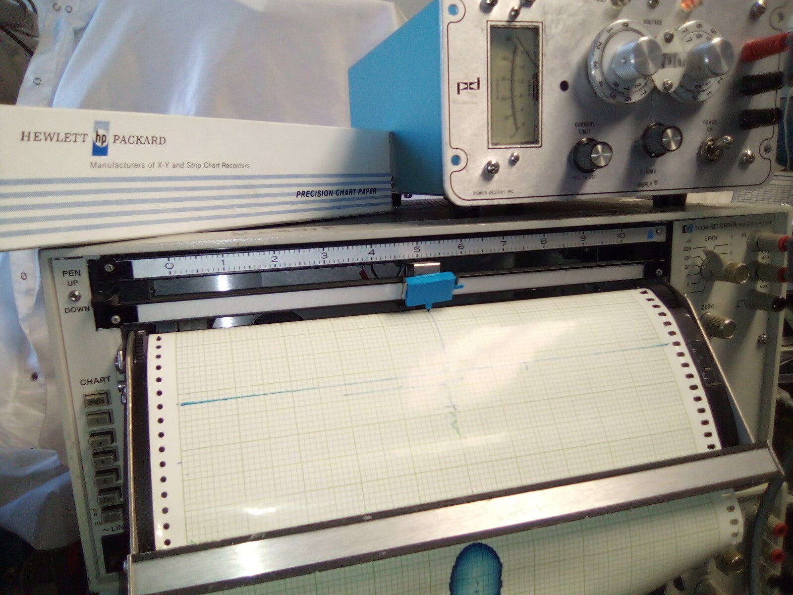 Strip Chart Recorder HP7132A High Sensitivity 1mV-100V