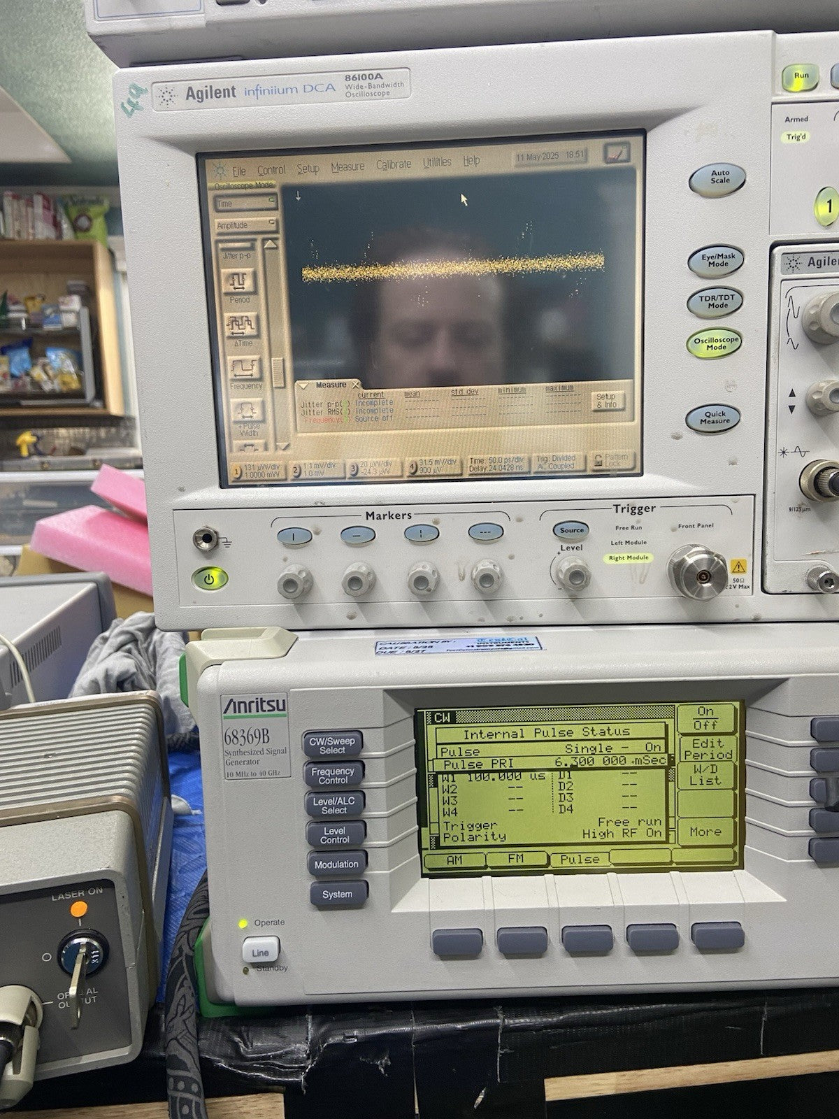 Agilent 86100A Oscilloscope 40/66GHz Optical 30GHz Electrical