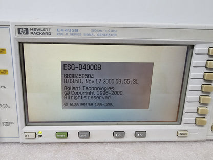HP E4433B 250kHz-4.0GHz ESG-D Series Signal Generator