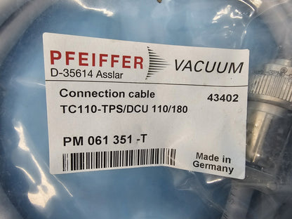 New Pfeiffer TC110-TPS/DCU Turbopump Connection Cable