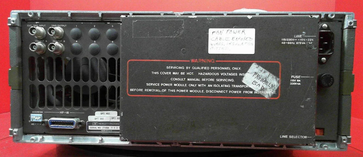 Agilent 8160A Pulse Generator 50MHz