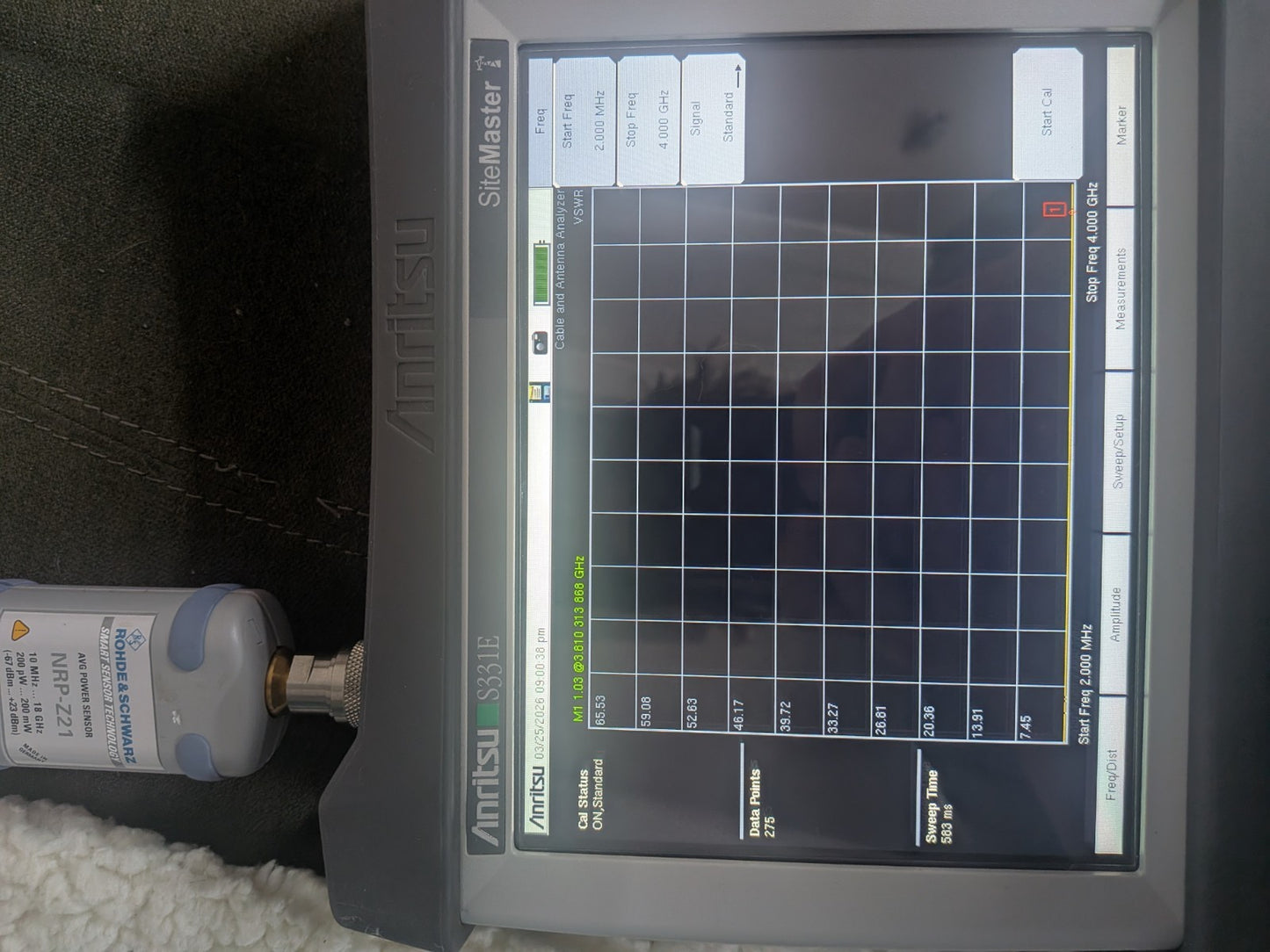 Anritsu S331E 4GHz Cable/Antenna Analyzer VNA
