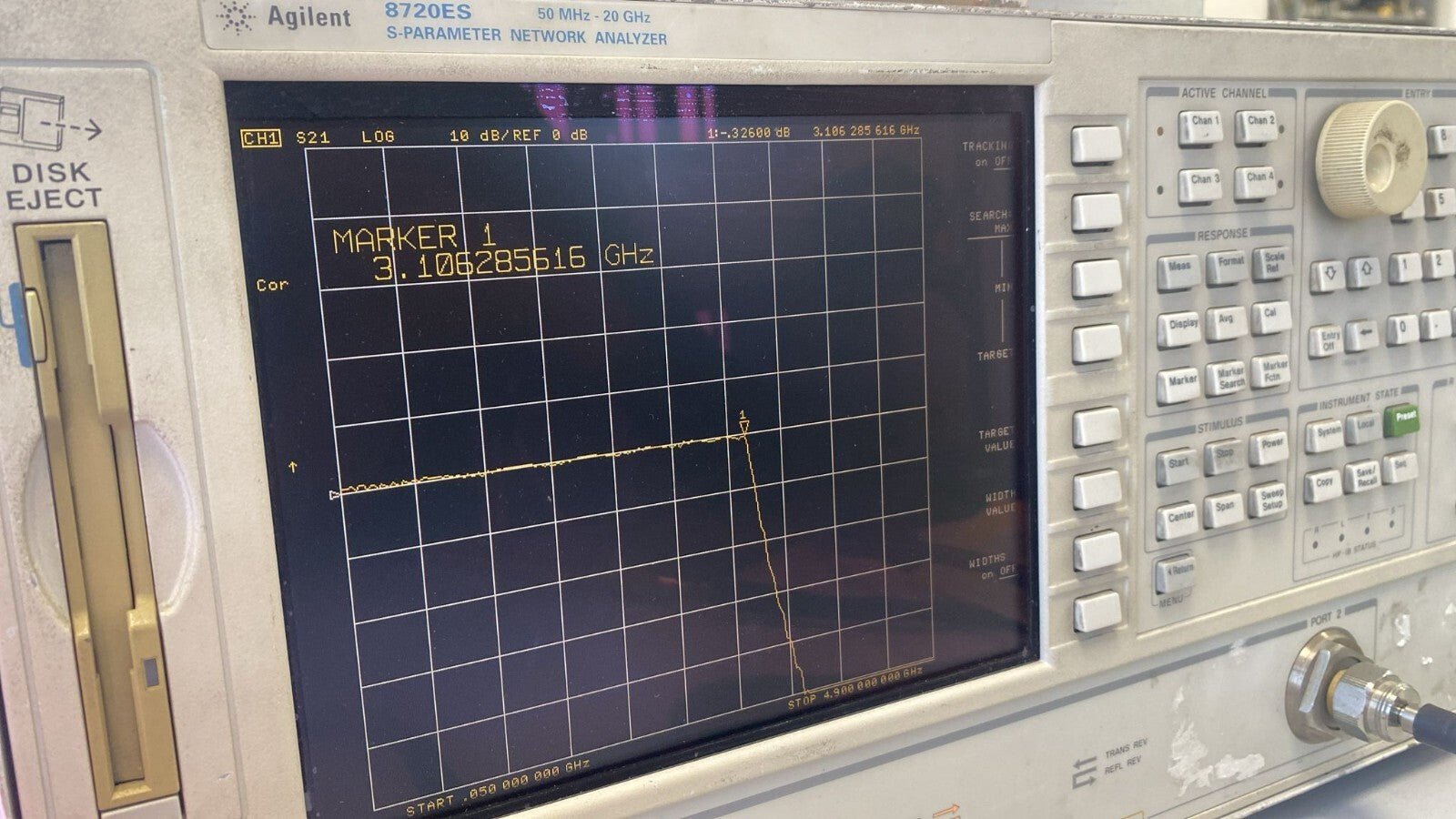 Low Pass Filter 3.1 GHz 0dB Loss 10333