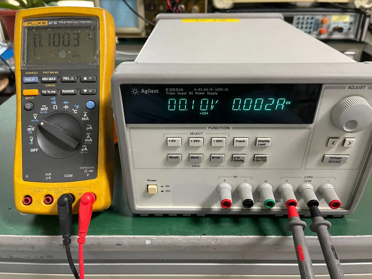 Agilent E3631A Triple Output 0-6V/5A 0-25V/1A PSU