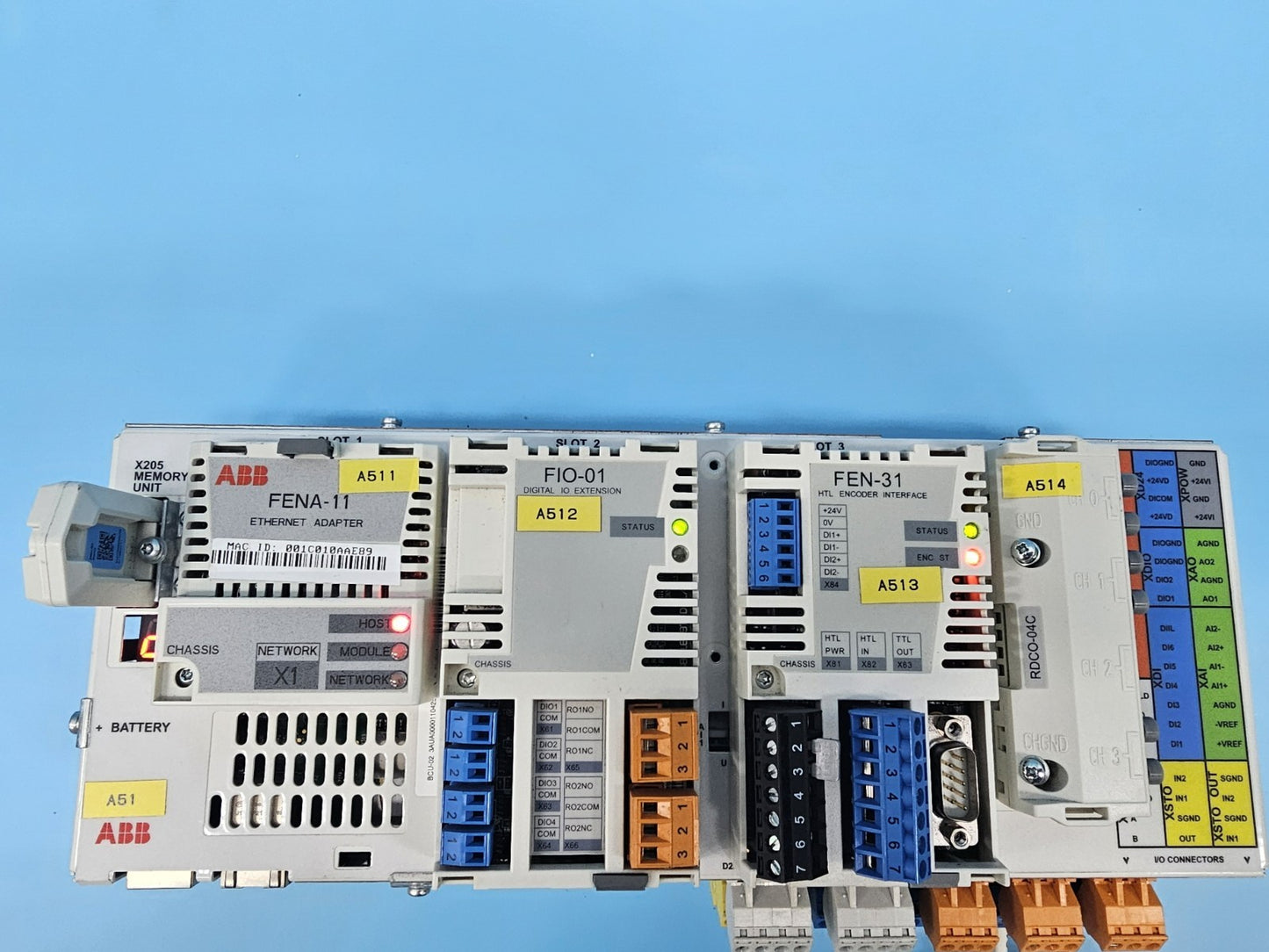 ABB BCU-02 FENA-11 FIO-01 FEN-31 Controller