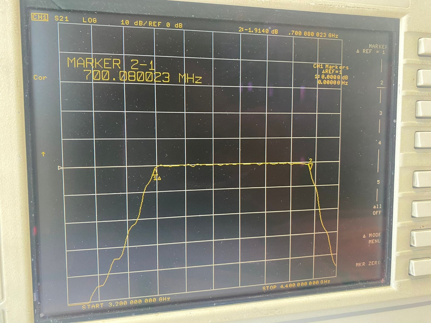 K&L Band Pass Filter CF 3.9GHz 700MHz