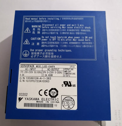 1PC New Yaskawa SJDE-04APA 400W Servo Drive Original In Box
