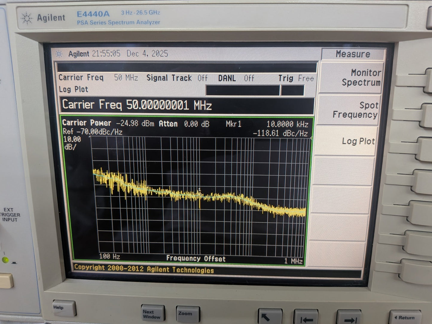 PSA Agilent E4440A Spectrum Analyzer 27GHz Calibrated