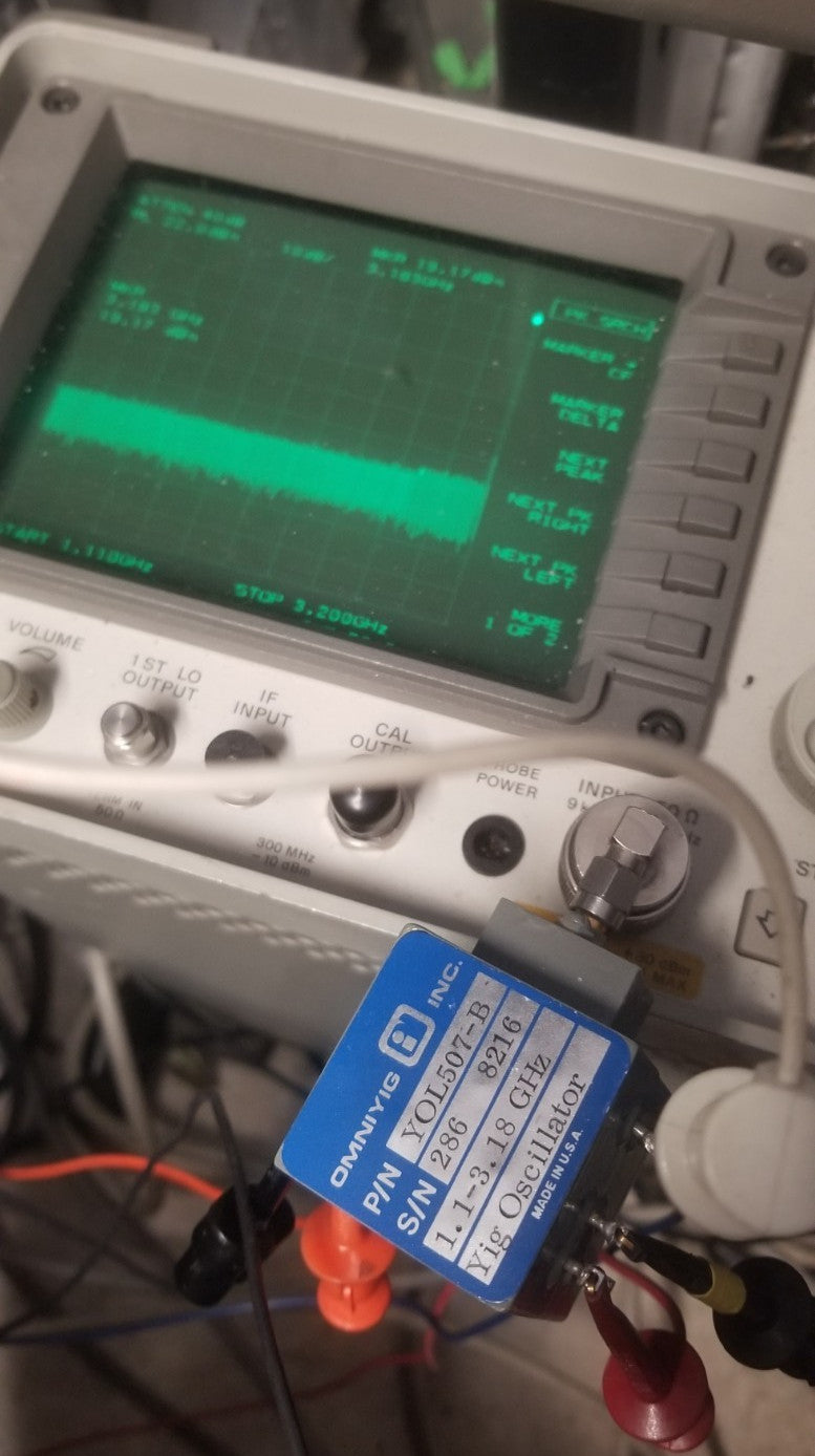 OMNIYIG YOL507B YIG Oscillator 1.1-3.18 GHz