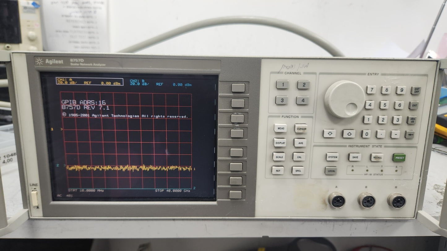 Agilent 8757D Scalar Network Analyzer LCD
