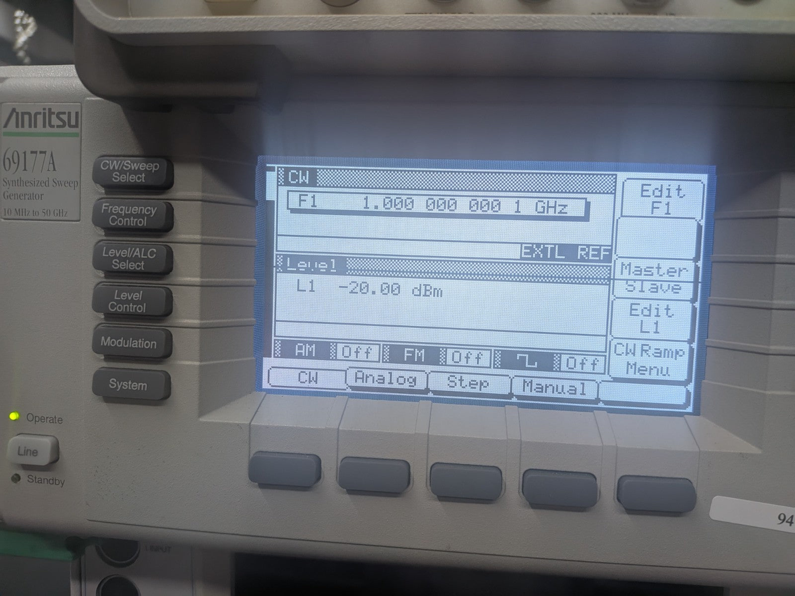 Anritsu 69177A Signal Generator 10MHz-50GHz Low Noise Calibrated