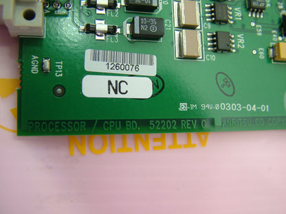 Anritsu CPU Board 52202-C3 Processor MG