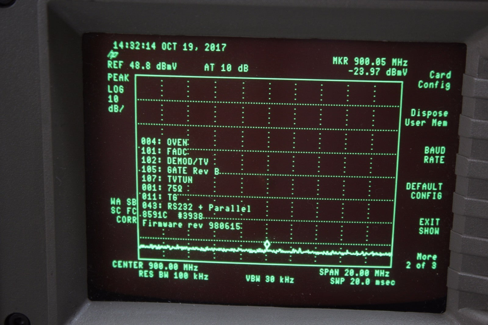 HP Agilent Keysight 8591C Cable TV Analyzer 1.8 GHz