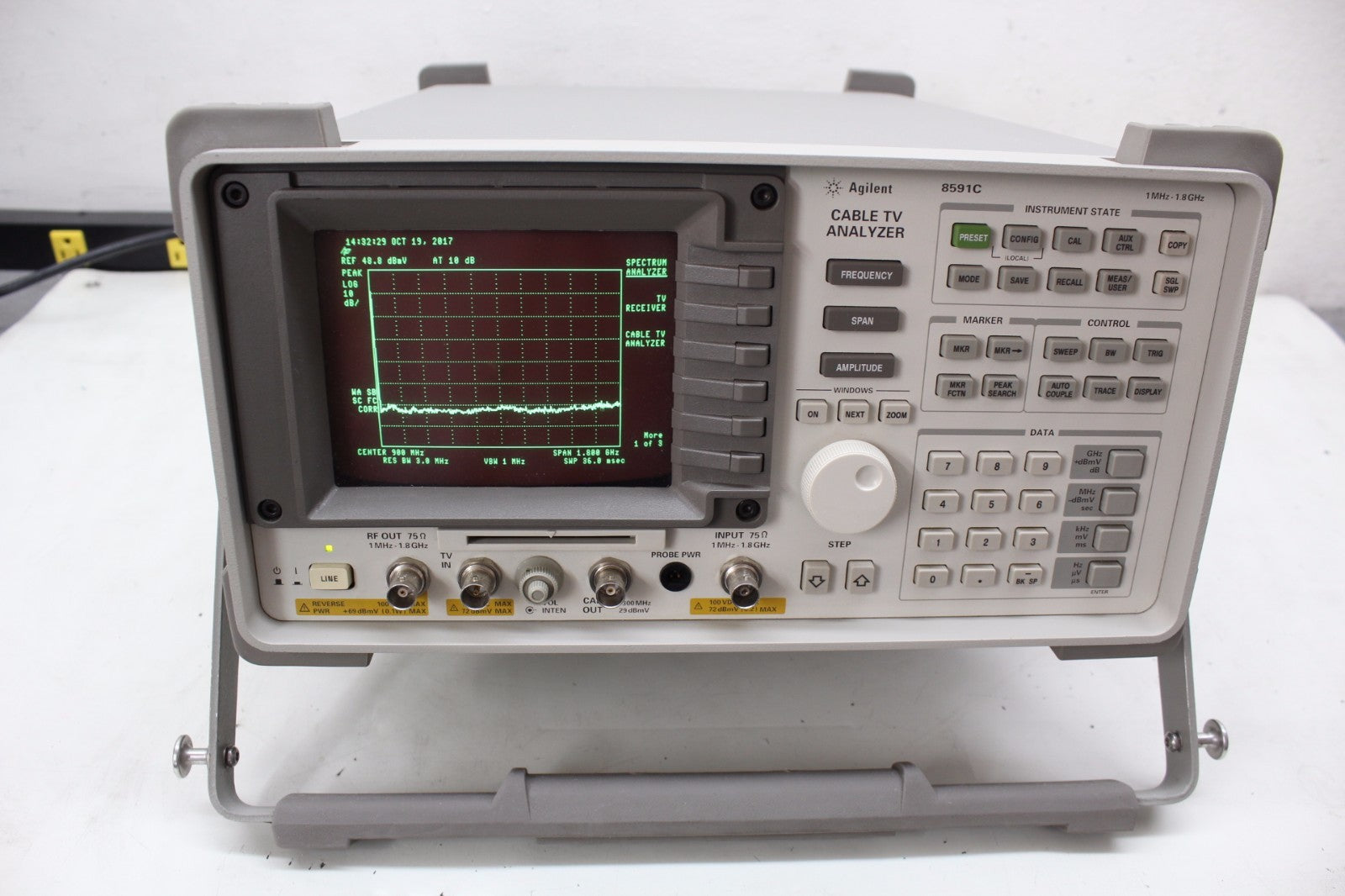HP Agilent Keysight 8591C Cable TV Analyzer 1.8 GHz
