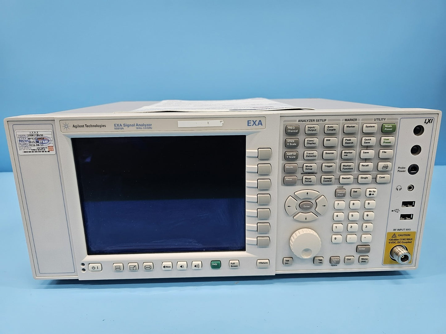 Agilent N9010A EXA Signal Analyzer 10Hz-3.6GHz Calibrated