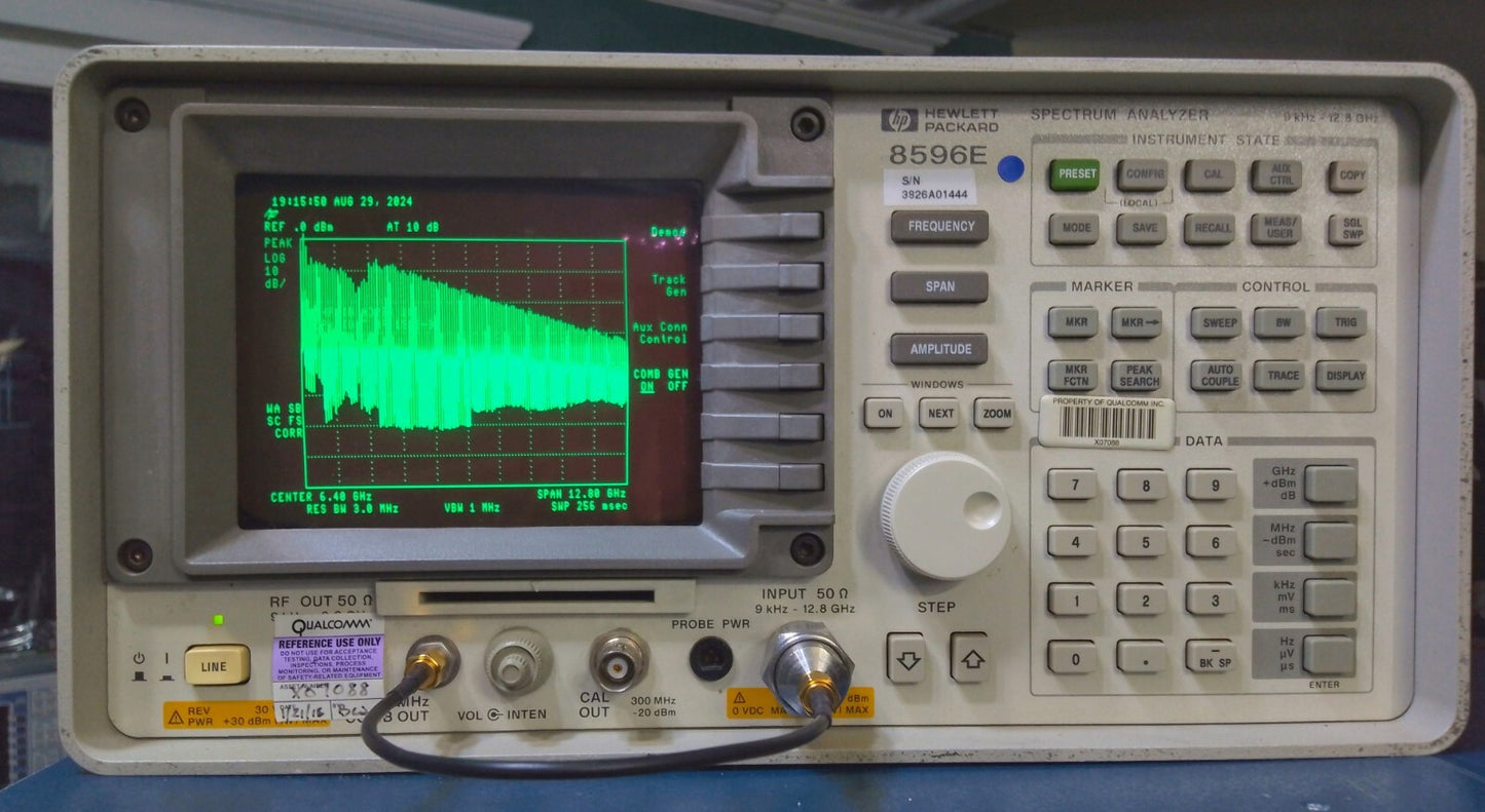 HP 8596E Spectrum Analyzer 9kHz-12.8GHz