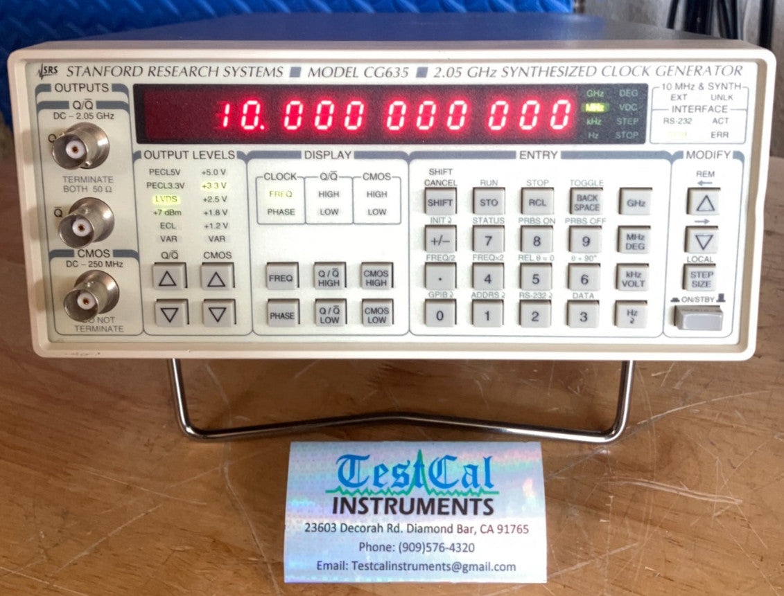 Stanford Research CG635 Rubidium Timebase