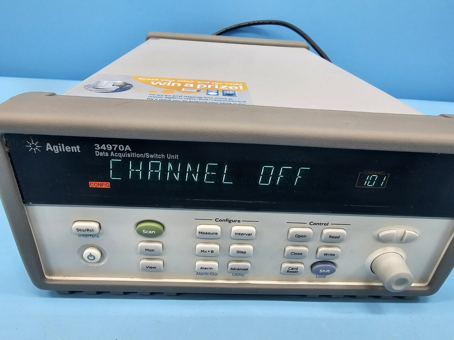 Agilent 34970A Data Acquisition Unit with 20-Ch Multiplexer