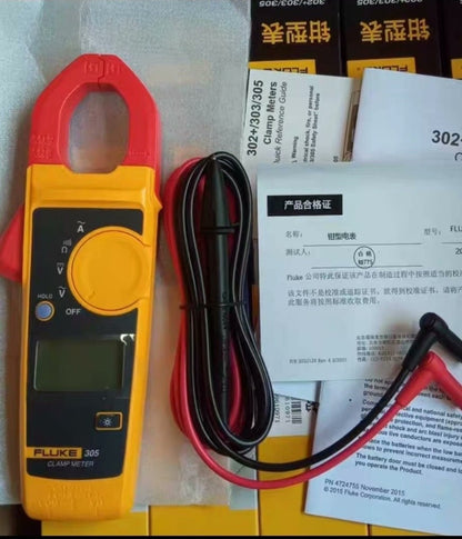 New Fluke 305 Digital Clamp Meter 600V AC/DC