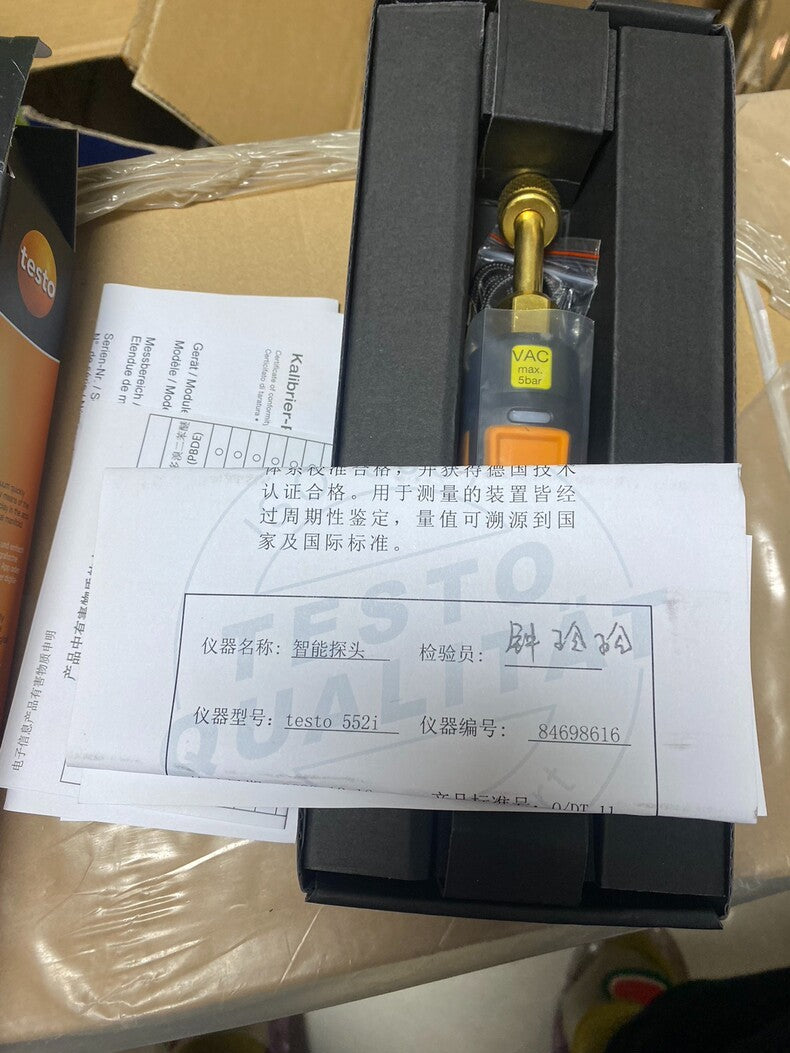 New Testo 552i Bluetooth Smart Vacuum Probe -100 to 0mbar