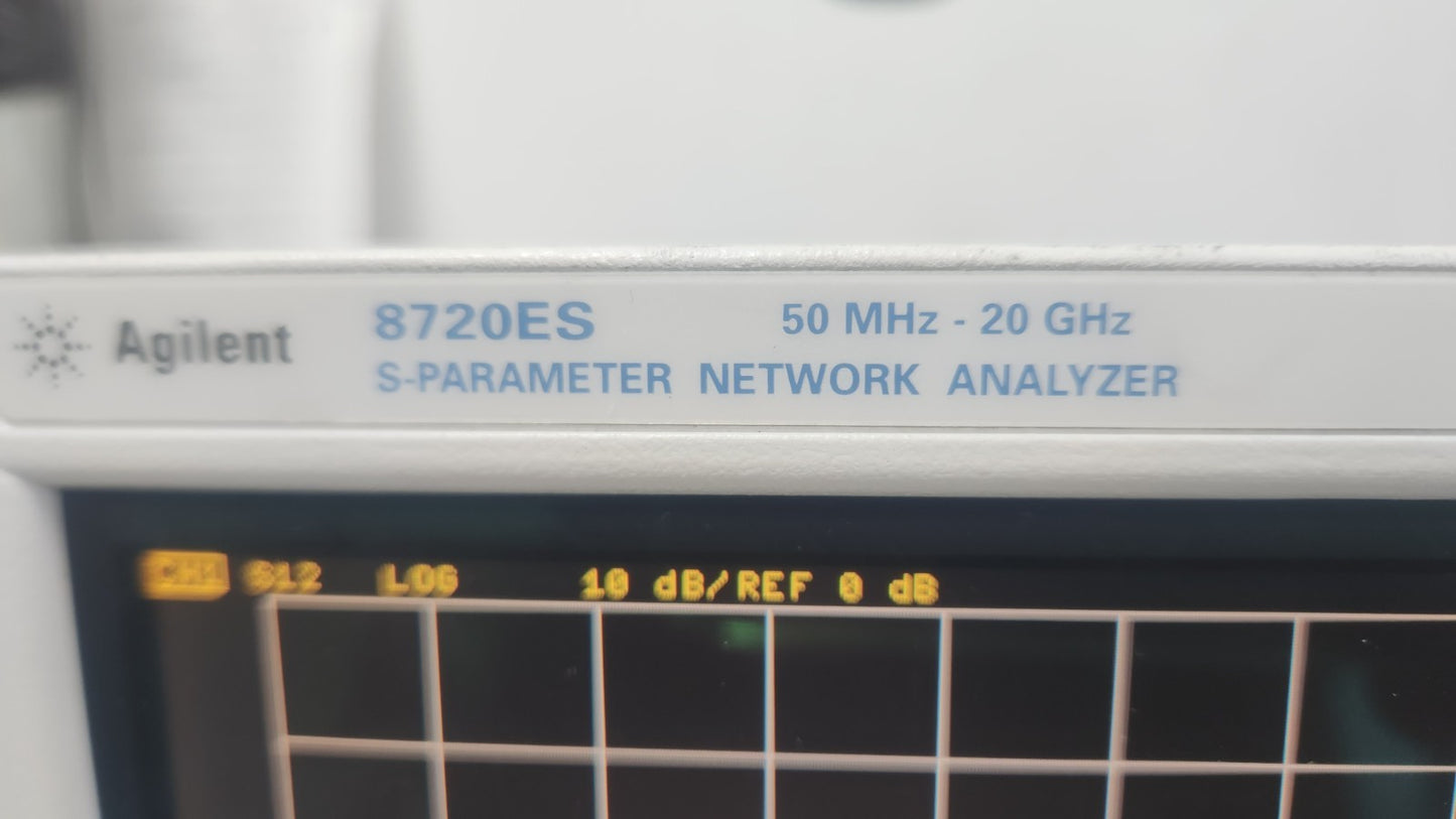 Agilent 8720ES S-Parameter Network Analyzer 50MHz-20GHz