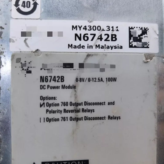 Agilent N6742B 0.8V 12.5A 100W Power Module