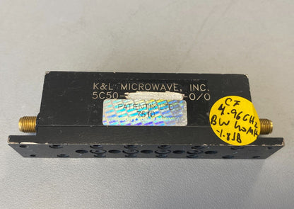 Band Pass Filter 4.9 GHz 50 MHz BW 1.5 dB
