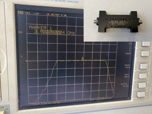 K&L Band Pass Filter CF 3.9GHz 700MHz