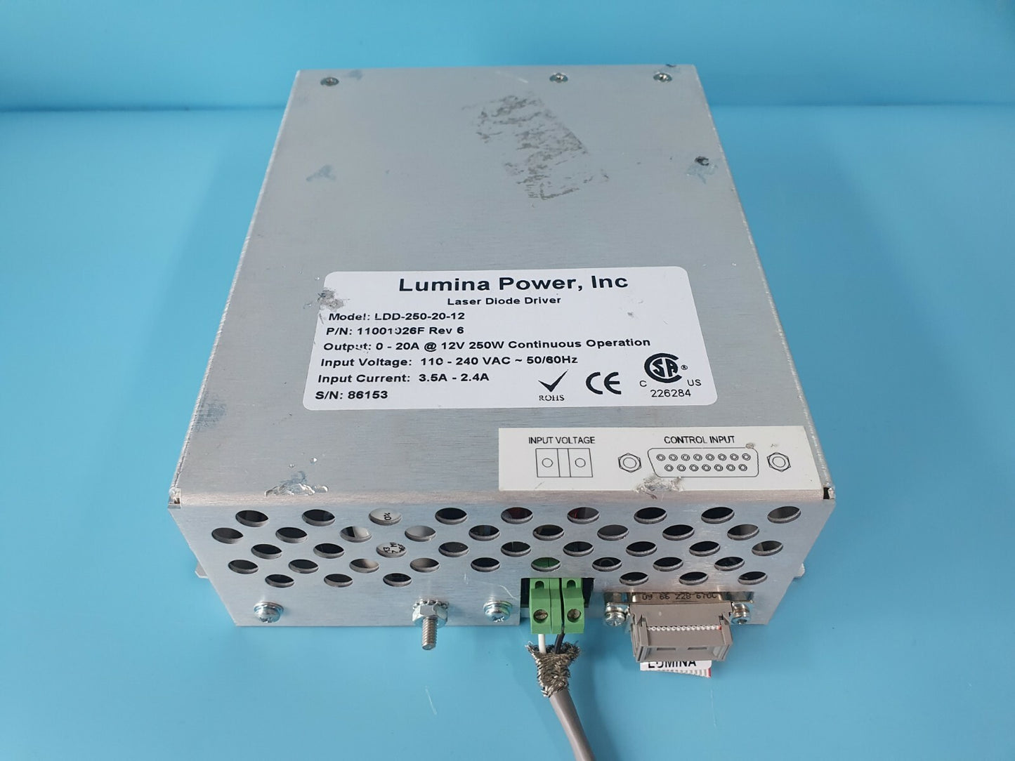 Lumina Power LDD-250-20-12 Laser Diode Driver