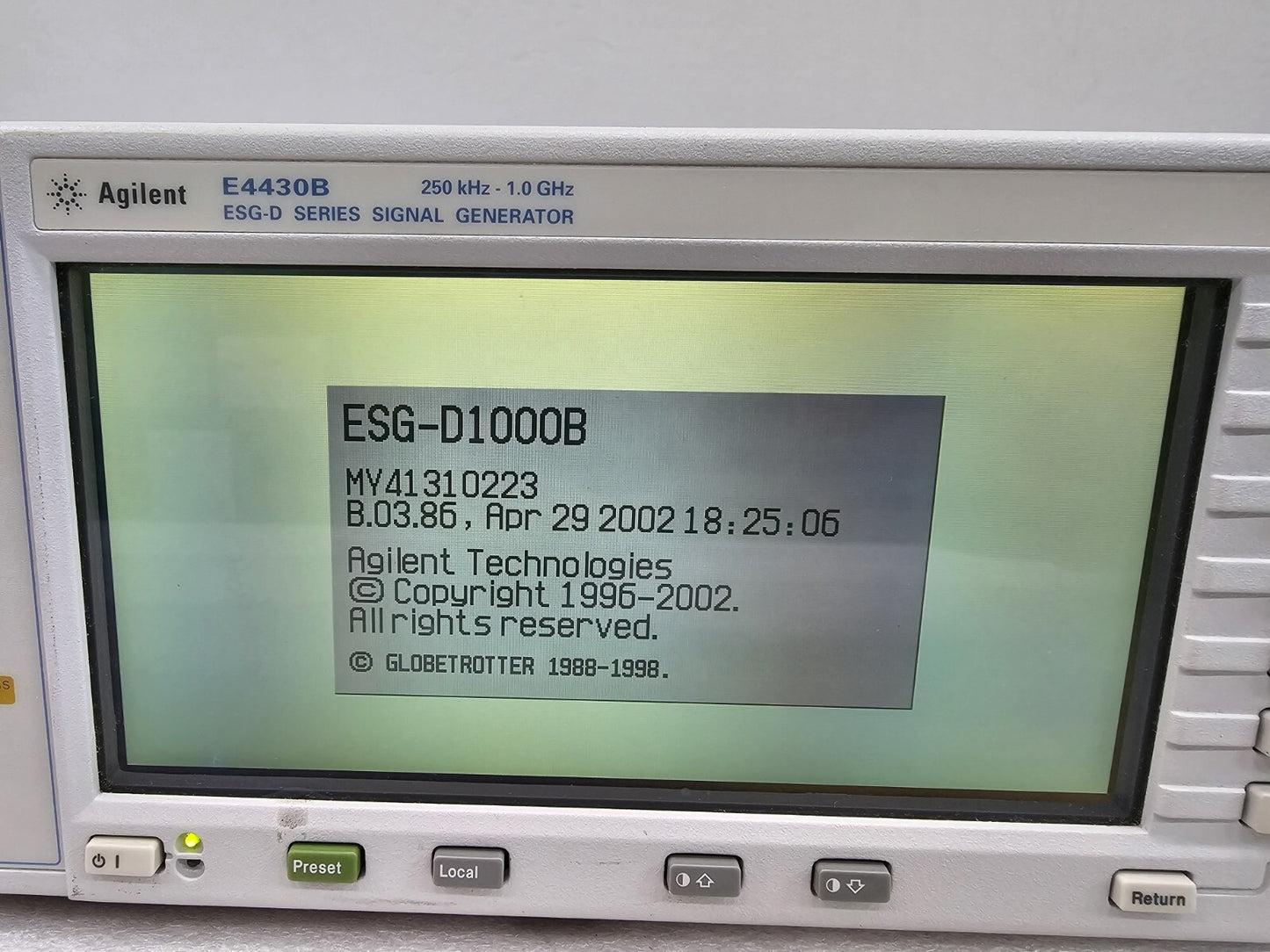Agilent E4430B ESG-D Signal Generator 250kHz-1.0GHz