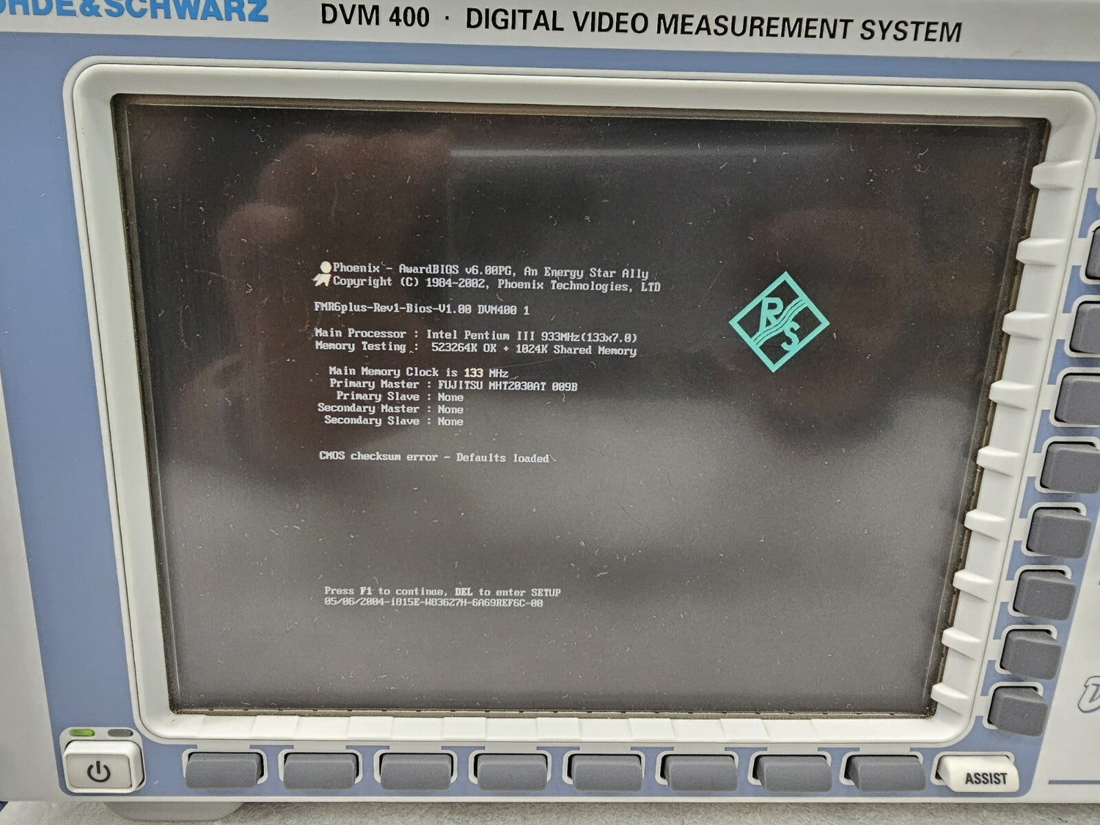 Rohde & Schwarz DVM 400 Digital Video Measurement System