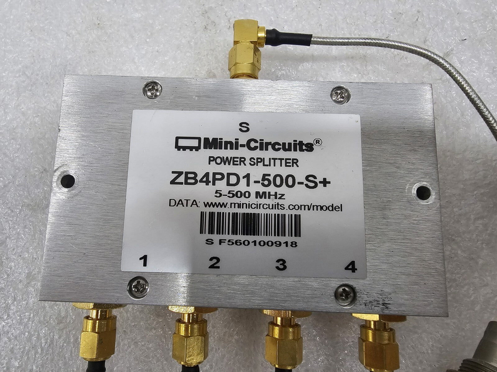 Mini-Circuits ZB4PD1-500-S+ 4-Way Power Splitter