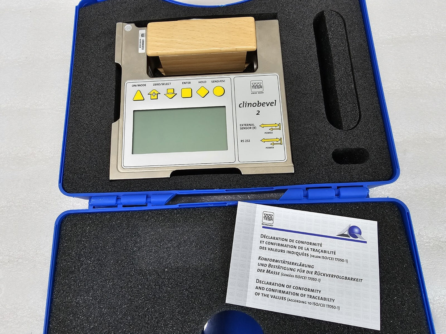 TESA CLINOBEVEL 2 05330202 Precision Inclinometer