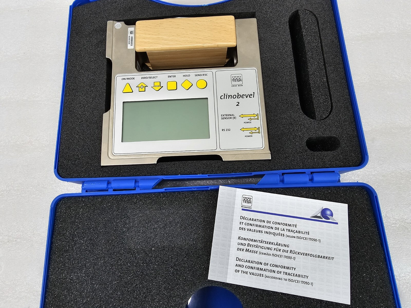 TESA CLINOBEVEL 2 05330202 Precision Inclinometer