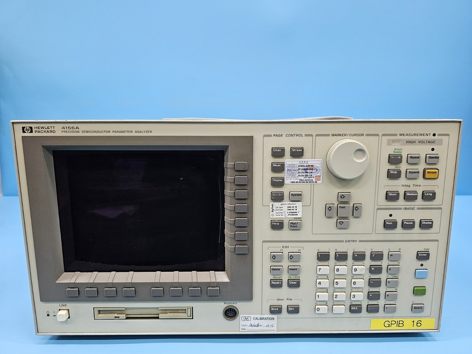 HP 4156A Semiconductor Parameter Analyzer Calibrated