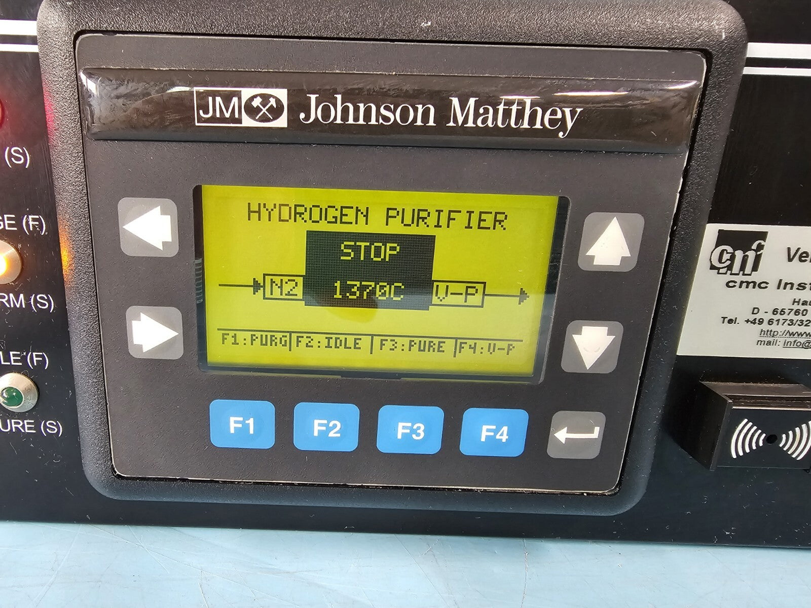 Johnson Matthey HP-480 V-Purge Control Module Hydrogen