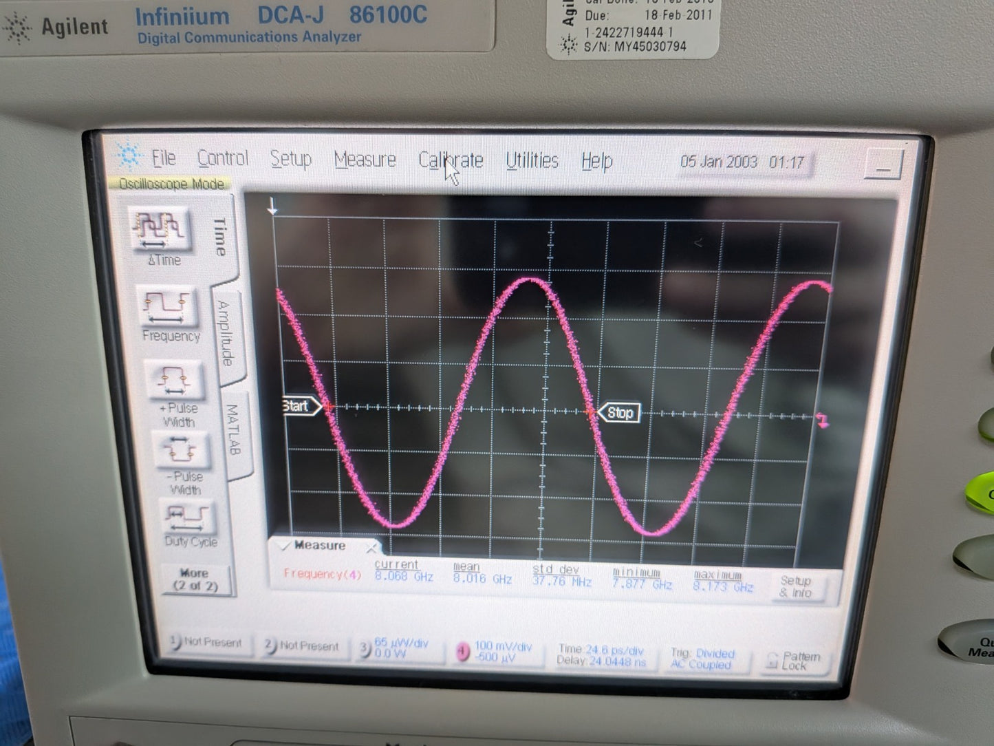 Agilent 86100C Infinium DCA-J Mainframe