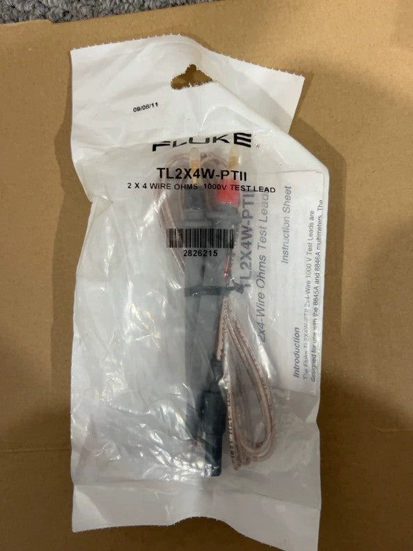 Fluke TL2X4W 4-Wire Test Leads Precision Resistance