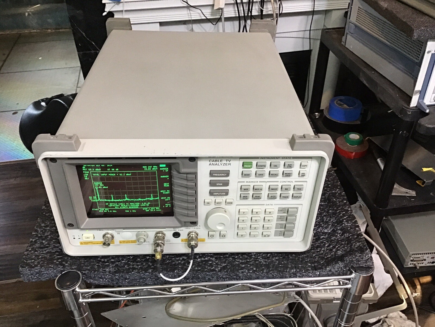 HP Agilent 8591C Cable TV Analyzer with CATV Options Calibrated