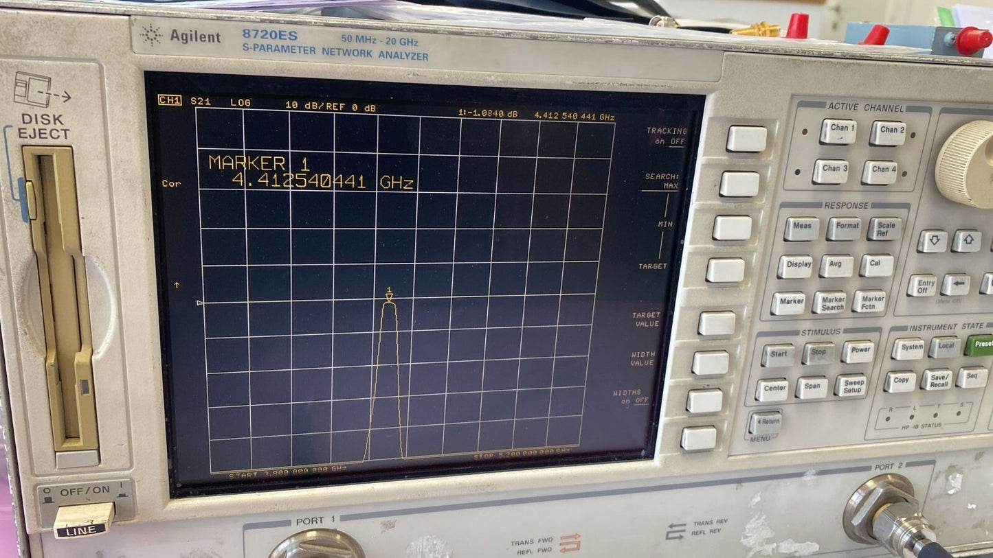 Band Pass Filter 4.4 GHz Center Frequency 40 MHz BW
