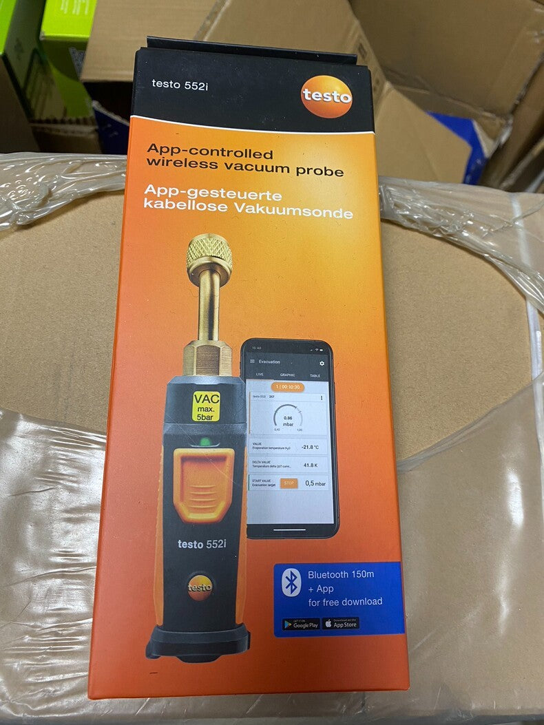 New Testo 552i Bluetooth Vacuum Gauge HVAC Service Tool