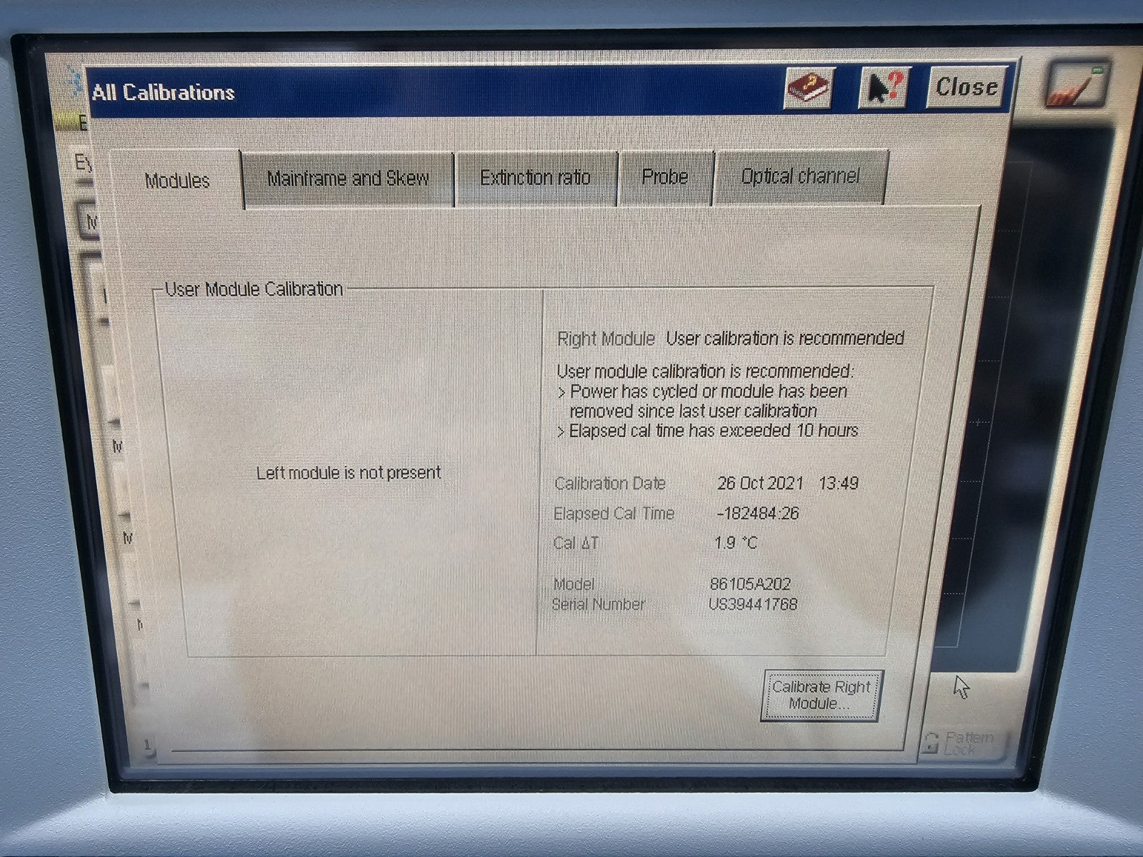 Agilent 86100B Infiniium DCA Wideband Oscilloscope with Optical Unit