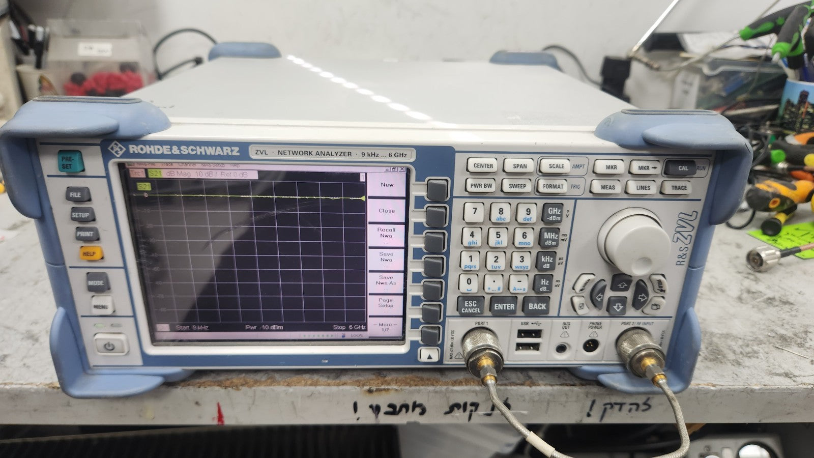 Rohde & Schwarz ZVL6 Vector Network Analyzer 9kHz-6GHz