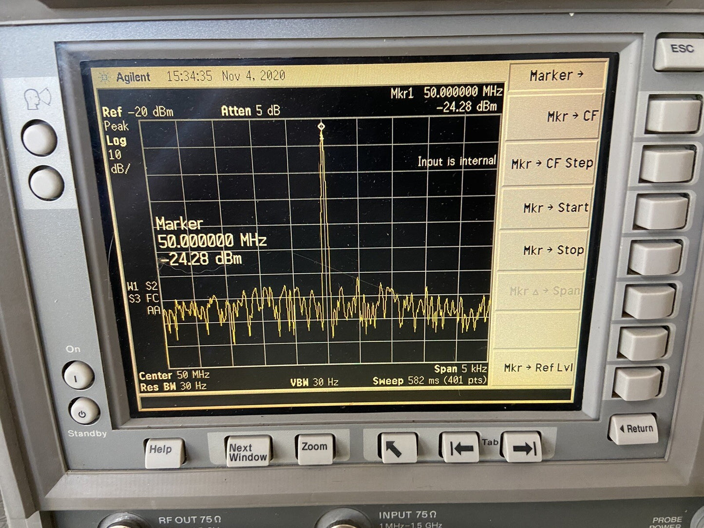 Agilent E4401b Spectrum Analyzer