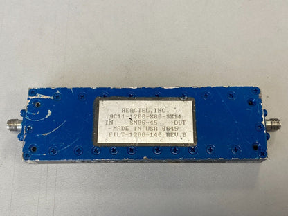 Band Pass Filter 1.2 GHz 165 MHz 1 dB