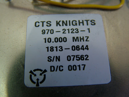 HP 1813-0644 CTS Knights 10MHz Oscillator 970-2123-1