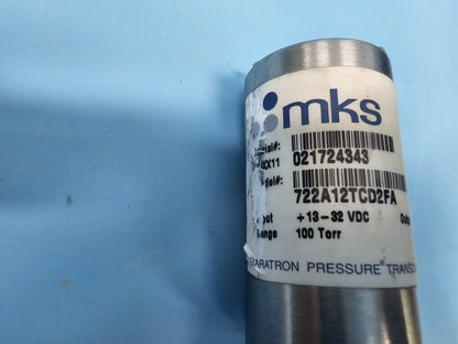 MKS 722A12TCD2FA Baratron Pressure Switch 100 Torr